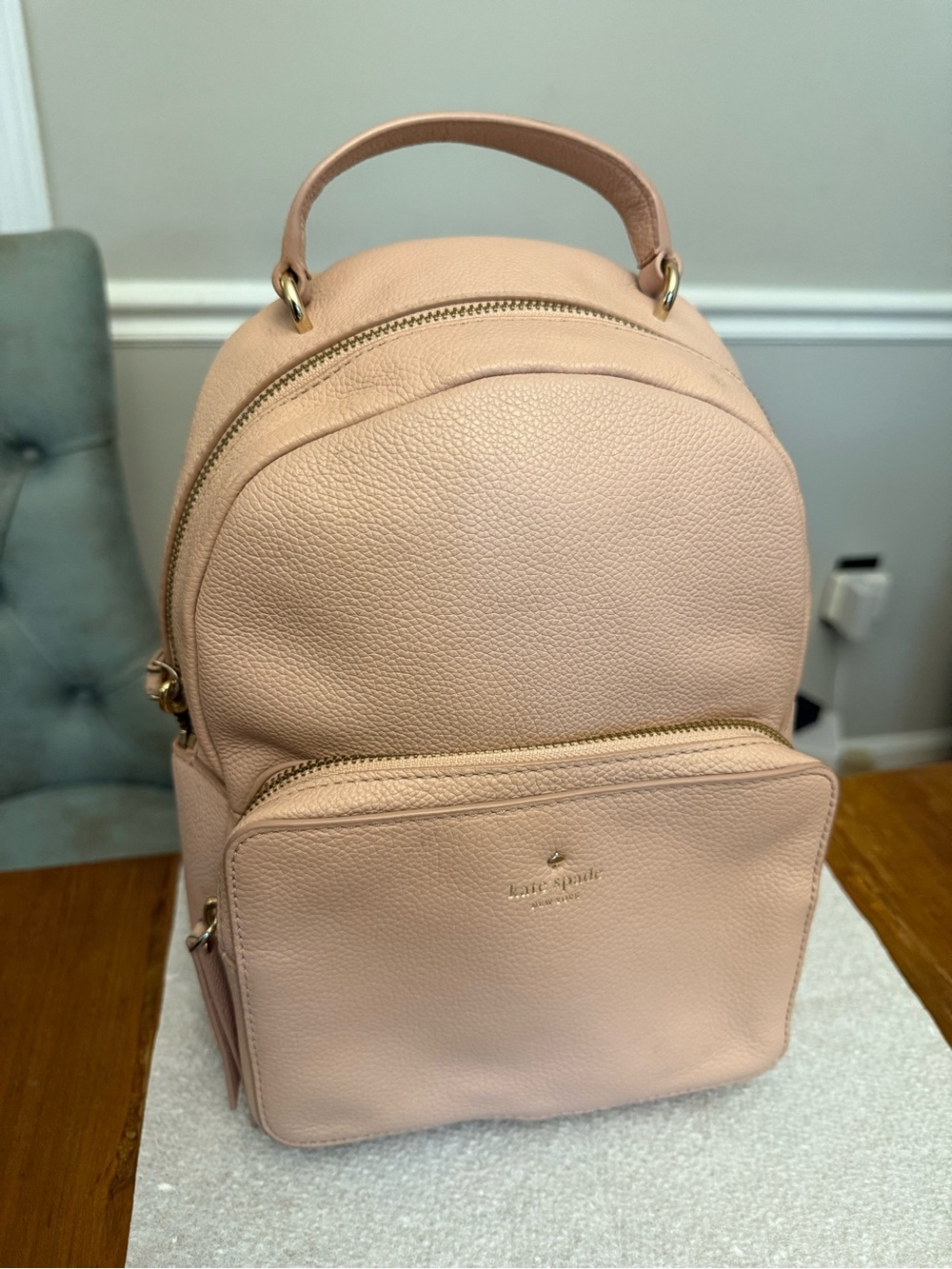 kate spade Blush Pebbled Leather Backpack